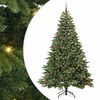 vidaXL Umestno božično drevo med 300 LED Zelena 210 cm PE in PVC