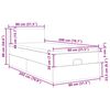 vidaXL Otomanski posteljni okvir z vzmetnico krem 80x200 cm blago