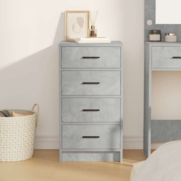 vidaXL Strani &scaron;al Betonsko siva 40 x 41 x 75 cm Konstruiran les