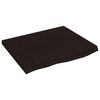 vidaXL Stenska polica temno rjava 60x50x(2-4) cm trdna hrastovina