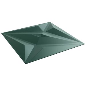 vidaXL Stenske plo&scaron;če 24 kos 50 x 50 cm Zvezda Zelen XPS Pena