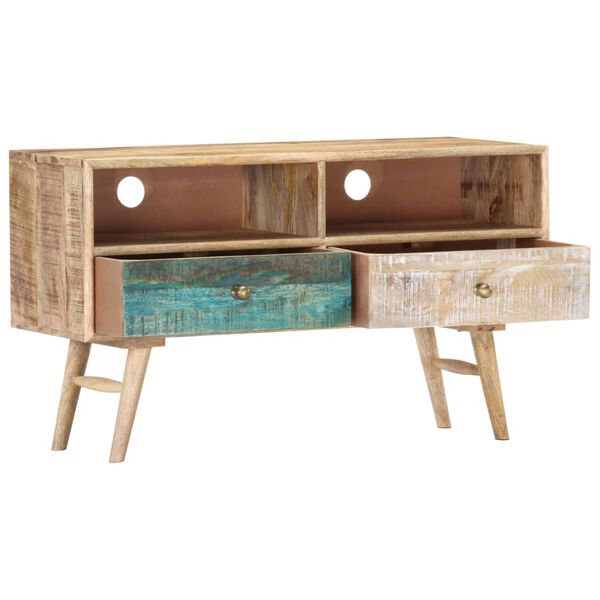 vidaXL TV omarica 88x30x50 cm trden mangov les