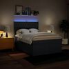 vidaXL Box spring postelja z vzmetnico modra 160x200 cm blago