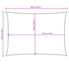 vidaXL Senčno jadro oksford blago pravokotno 3x5 m taupe