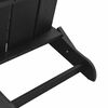 vidaXL Zložljiva Adirondack stol Črna 74.5 x 80.5 x 90cm HDPE