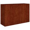 vidaXL Vrtna visoka greda 120x40x80 cm corten jeklo