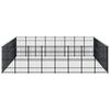 vidaXL Zunanji pasji boks jeklo 66,36 m&sup2;