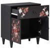 vidaXL Nočna omarica večbarvno 50 x 33 x 60 cm Masiven les manga