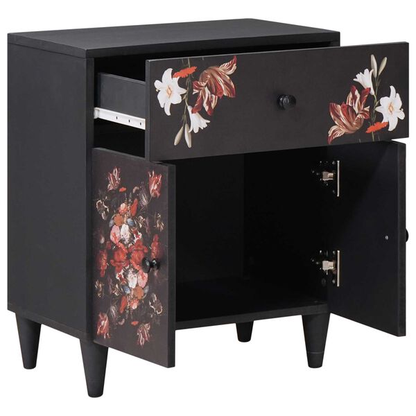 vidaXL Nočna omarica večbarvno 50 x 33 x 60 cm Masiven les manga