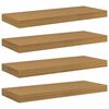 vidaXL Stenska polica 4 kos Bež 60 x 23,5 x 3,8 cm Inženirski les