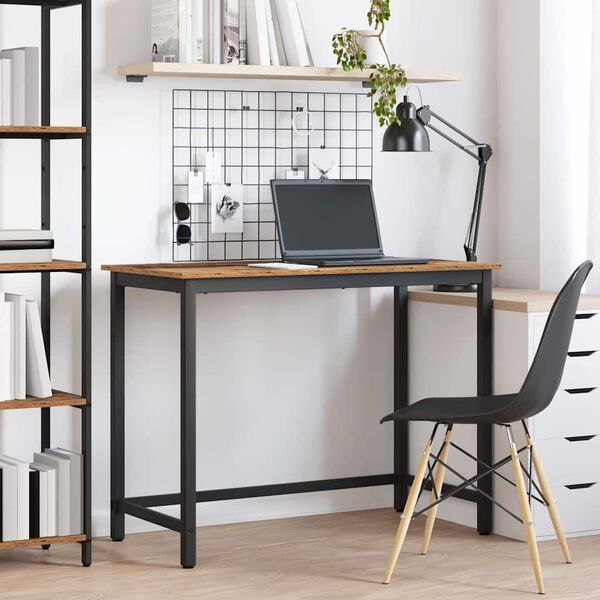 vidaXL miza Star les 80 x 50 x 76,5 cm Inženirski les in jeklo