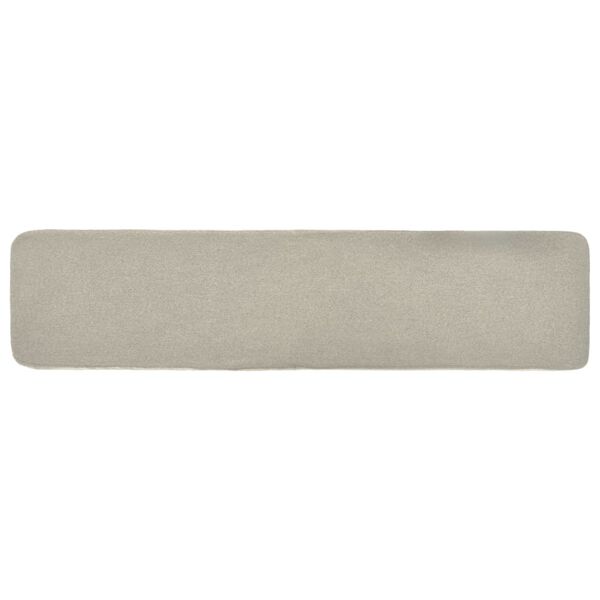 vidaXL Stolček za noge krem 120x28x26 cm blago