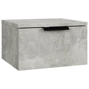 vidaXL Stenska nočna omarica betonsko siva 34x30x20 cm