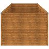 vidaXL Vrtna visoka greda 386x100x69 cm corten jeklo