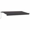 vidaXL Retraktilna tenda Antracit 400 x 200 cm blago