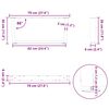 vidaXL Noge za klubsko mizico v obliki črke V 2 kosa črne 70 x (30-31,3) cm jeklo