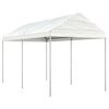 vidaXL Paviljon s streho bel 4,46x2,28x2,69 m polietilen
