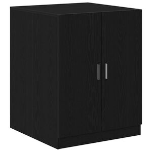 vidaXL Omara za pralni stroj Črna Orehovina 70,5 x 71,5 x 91,5 cm