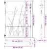 vidaXL Vrtna vrata 85x150 cm kortensko jeklo dizajn s travo