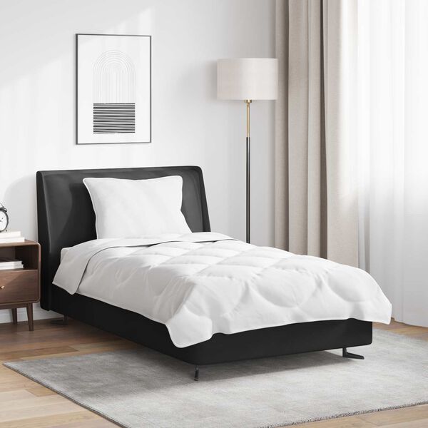 vidaXL Komplet odej z blazino 2 pcs Bela Mikrofibra