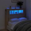 vidaXL LED posteljno vzglavje sonoma hrast 120x18,5x103,5 cm inž. les