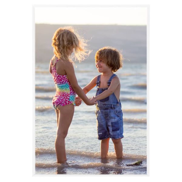 vidaXL Foto okvirji 3 kosi stenski/namizni beli 21x29,7 cm MDF