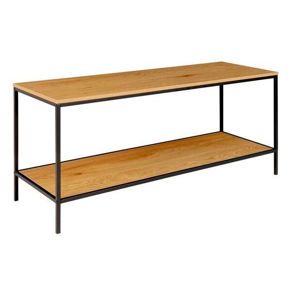 House Nordic TV stojalo z 2 policama Avery hrast in črna