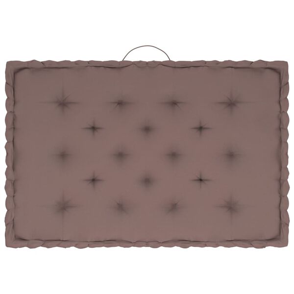 vidaXL Talne blazine za palete 4 kosi taupe bombaž