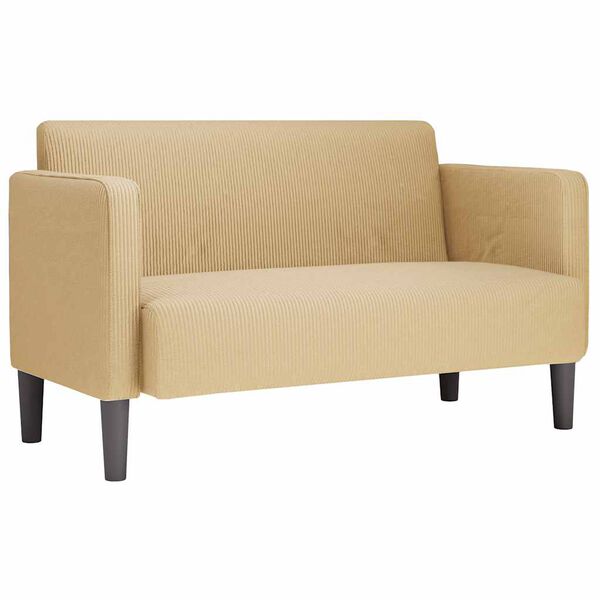 vidaXL Loveseat kavč sivo-zelena 109 cm velur tkanina