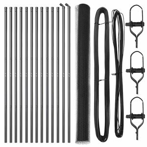 vidaXL Steber ograje. Siva