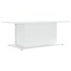 vidaXL Klubska mizica bela 102x55,5x40 cm iverna plo&scaron;ča