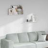 vidaXL Stenska polica 2 pcs Beli marmor 80 x 9 x 3 cm Konstruiran les