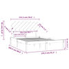 vidaXL Posteljni okvir 150x200 cm trdnega lesa