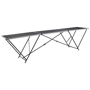 vidaXL Zložljiva tapetni&scaron;ka miza MDF in aluminij 300x60x78 cm