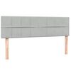vidaXL Box Spring postelja z vzmetnico svetlo siva 160x220 cm žametna