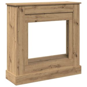 vidaXL Okvir za kamin artisan hrast 90x30x90 cm inženirski les