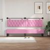 vidaXL Visoki naslon za glavo Roza 210 x 55 x 7 cm blago