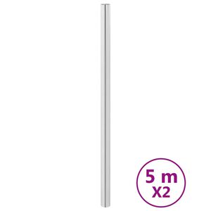 vidaXL Nalepke za pohi&scaron;tvo samolepilna srebrna 90x500 cm PET