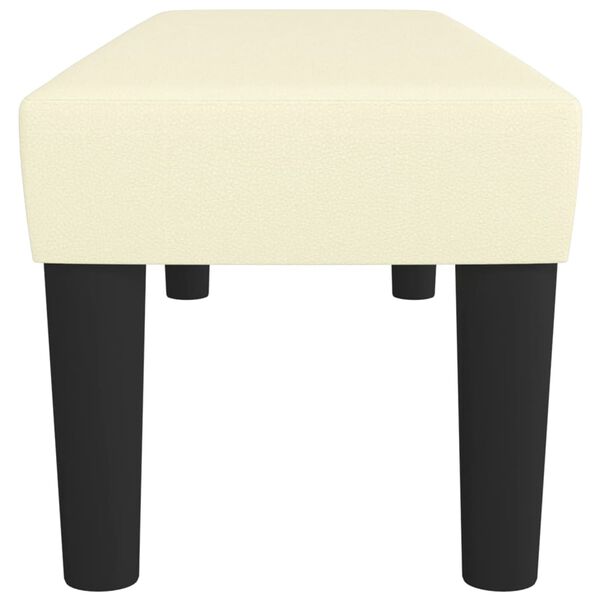 vidaXL Klop krem 100x30x30 cm umetno usnje