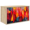 vidaXL Stenska TV omarica HEESCH 69 x 33 x 40 cm Sonoma hrast