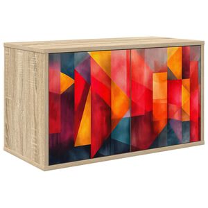 vidaXL Stenska TV omarica HEESCH 69 x 33 x 40 cm Sonoma hrast