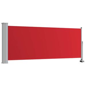 vidaXL Zložljiva stranska tenda za teraso 100x300 cm rdeča