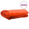 vidaXL Tarpaulin 650g / m² Oranžna 4 x 5 m Platno s PVC premazom