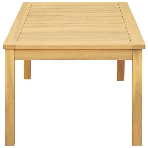 vidaXL Vrtna klubska mizica 110x60x45 cm trden akacijev les