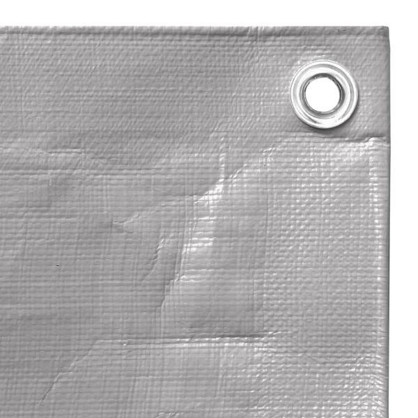 vidaXL Ponjava 260 g/m² 3x3 m siva HDPE