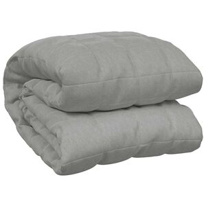 vidaXL Obtežena odeja siva 120x180 cm 5 kg blago