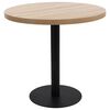 vidaXL Bistro miza svetlo rjava 80 cm mediapan