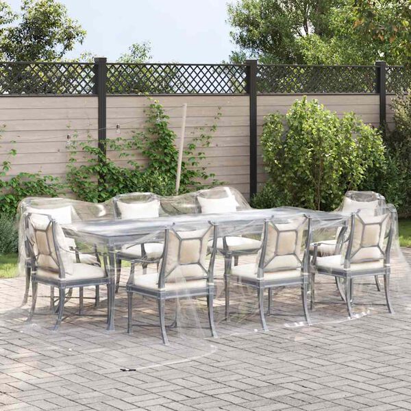 vidaXL Prozorna ponjava z u&scaron;esi 4x5 m PVC