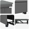 vidaXL Sofa postelja Temno siva 194 x 67 x 37 cm blago