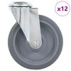 vidaXL Gibljiva kolesa z luknjami za sornik 12 kosov 125 mm